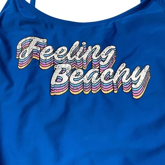 Retro Feeling Beachy One-Piece Swimsuit - Picture 4 of 7